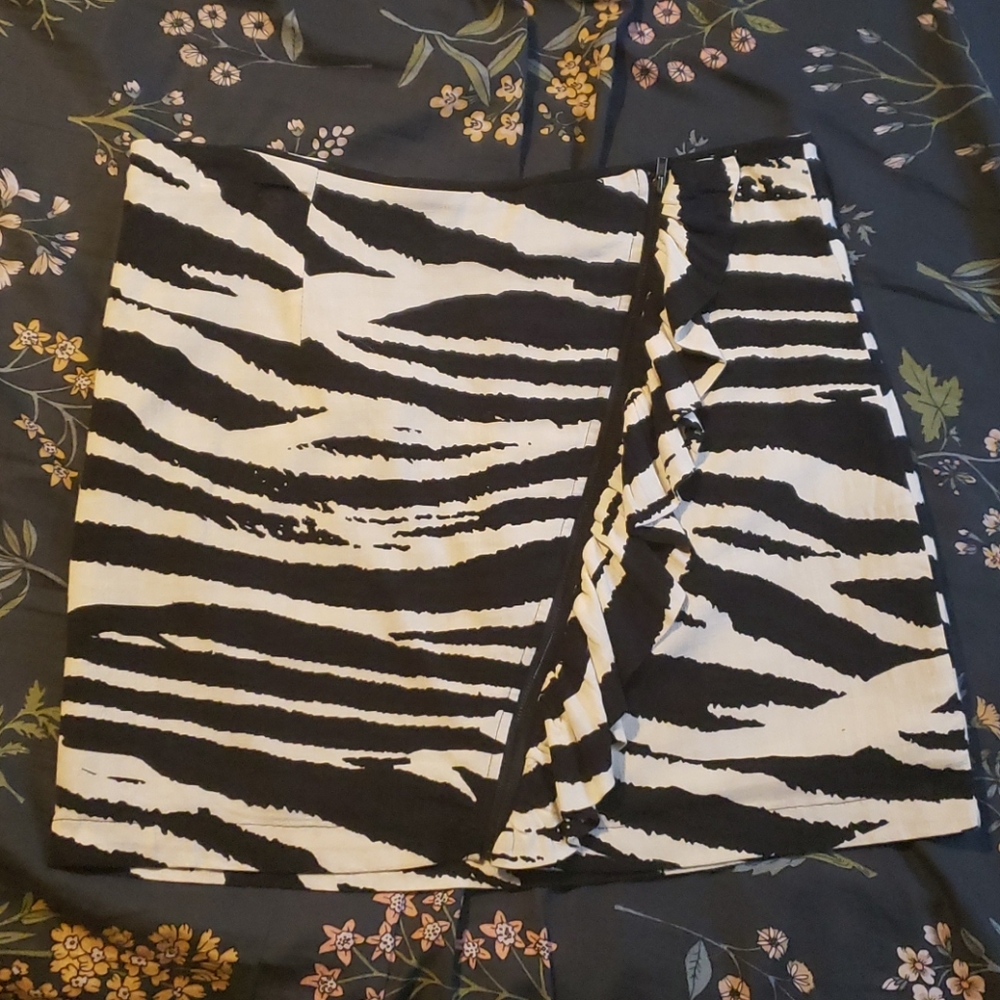 Free People Zebra Skirt